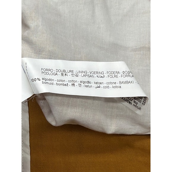 Zara Womens Mustard Yellow Longline 100% Cotton Blazer Jacket Size S Small - Picture 7 of 9